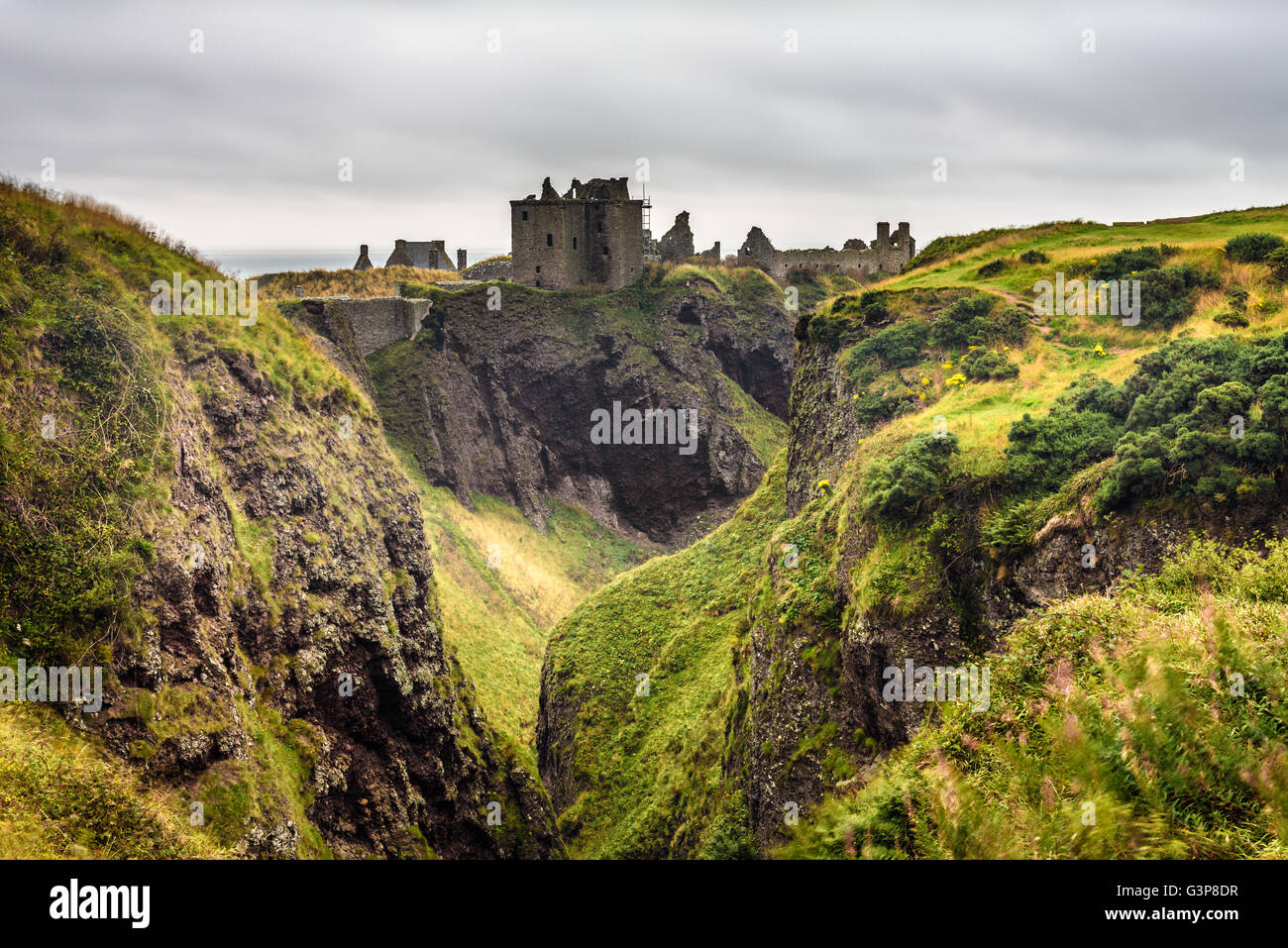 Dunnottar Castle, Schottland, Vereinigtes Königreich. Stockfoto