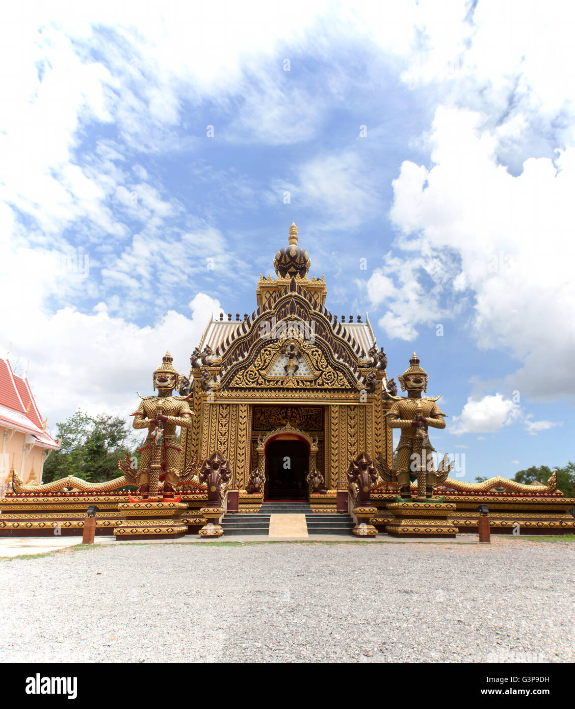 Thai Tempel Wat Wahrzeichen am Wat Khao Kalok in Pranburi, Provinz Prachuap Kiri Khan, Thailand Stockfoto