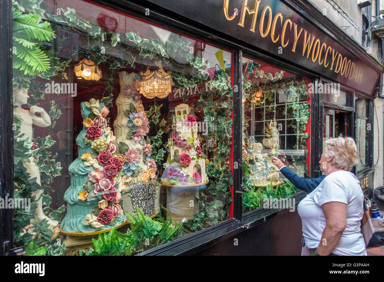 Choccywoccydoodah Schokolade Fachgeschäft Laynes Brighton Sussex Stockfoto