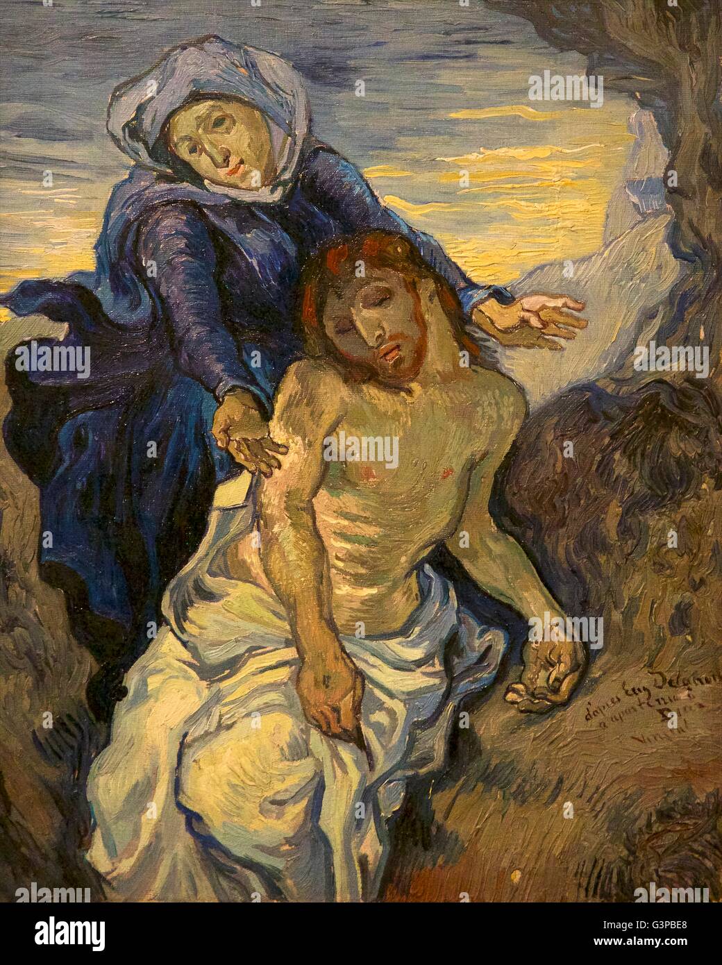 Pieta von Vincent Van Gogh, um 1890, Vatikanische Museen, Rom, Italien Stockfoto