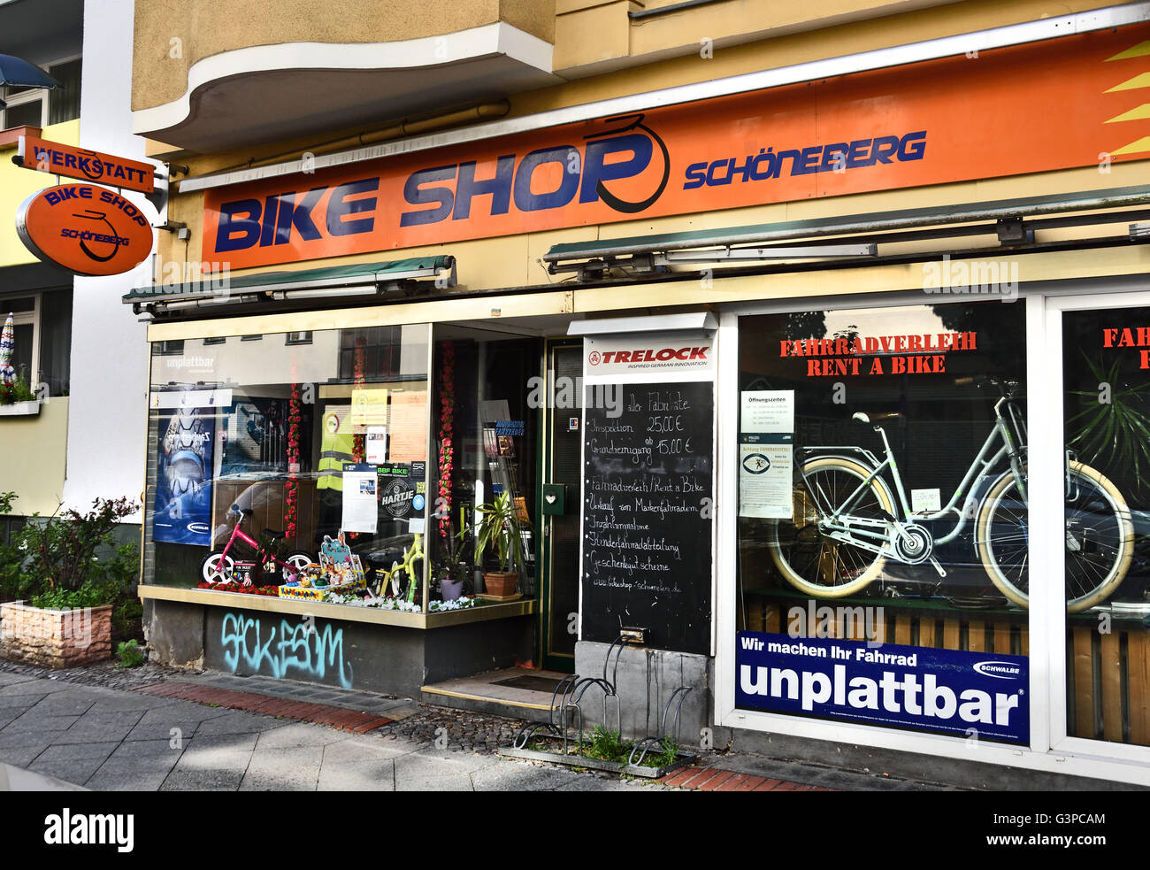 Deutsche Bike Fahrrad Shop Schöneberg Berlin Deutschland Stockfoto