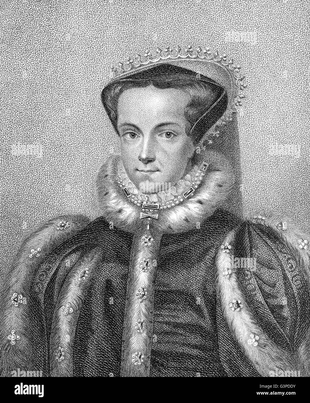 Mary ich oder Bloody Mary, 1516-1558, Königin von England und Irland von 1553 bis 1558, Maria I. Tudor Stockfoto