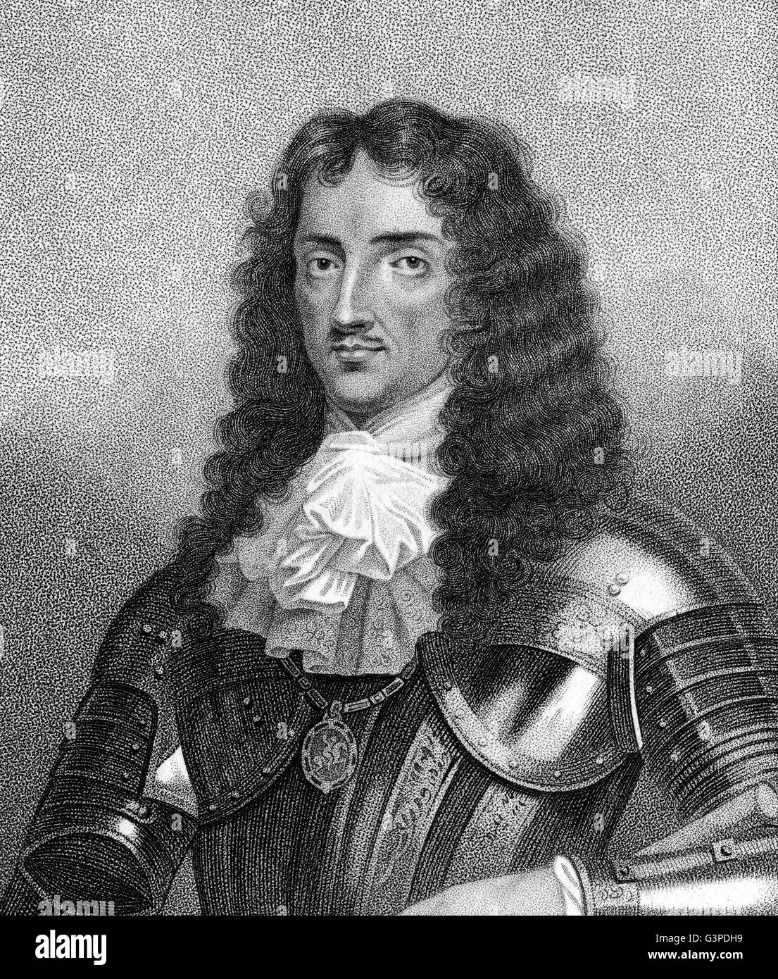 Karl II., 1630-1685, Monarch der drei Königreiche von England, Schottland und Irland Stockfoto