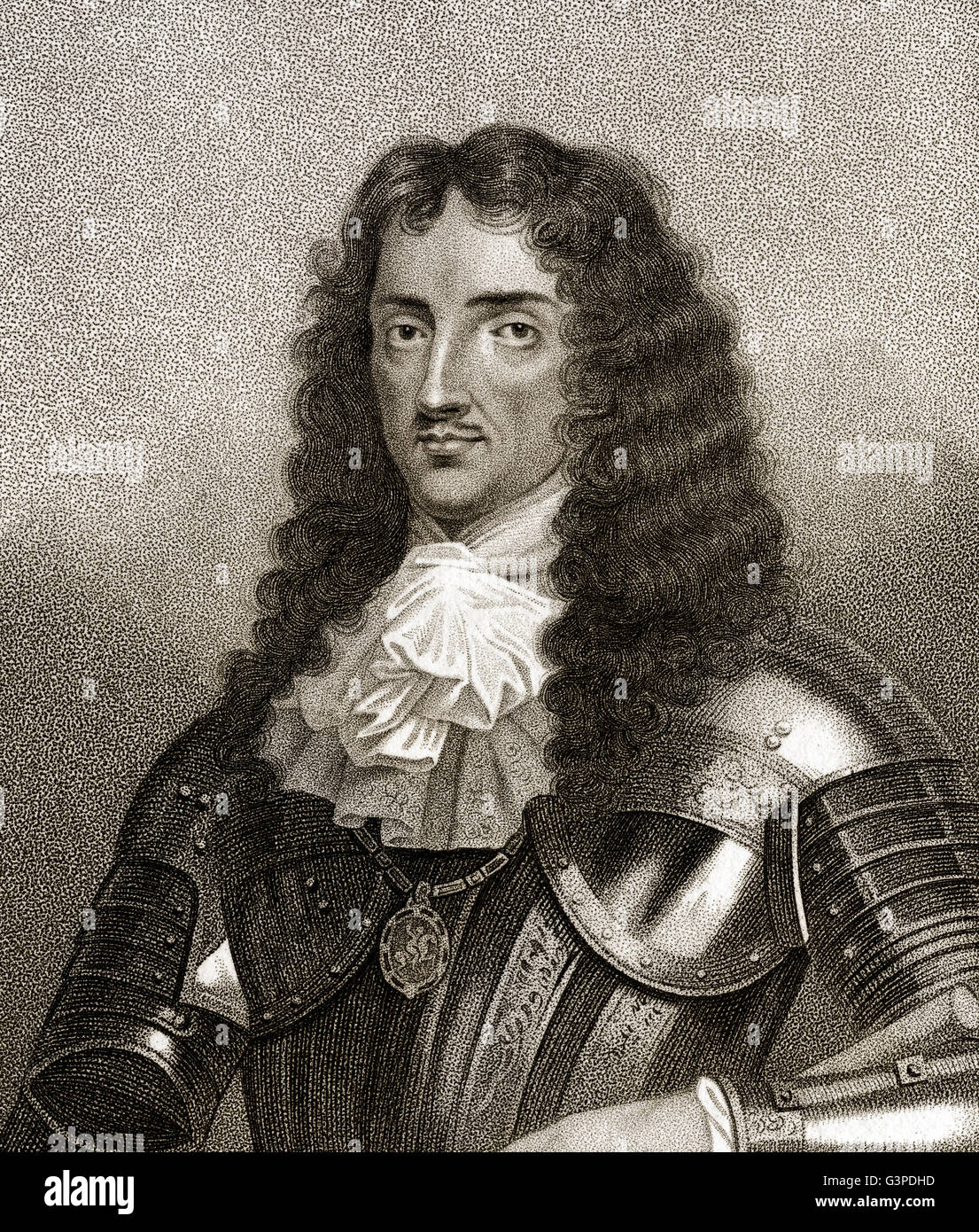 Karl II., 1630-1685, Monarch der drei Königreiche von England, Schottland und Irland Stockfoto