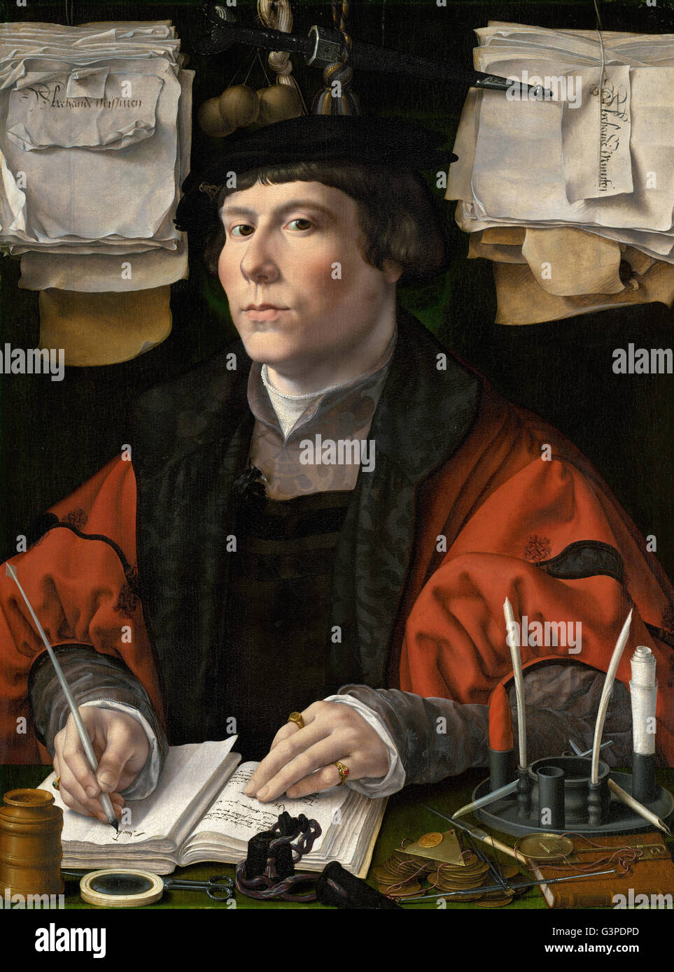 Jan Gossaert - Portrait eines Kaufmanns - National Gallery of Art, Washington DC Stockfoto