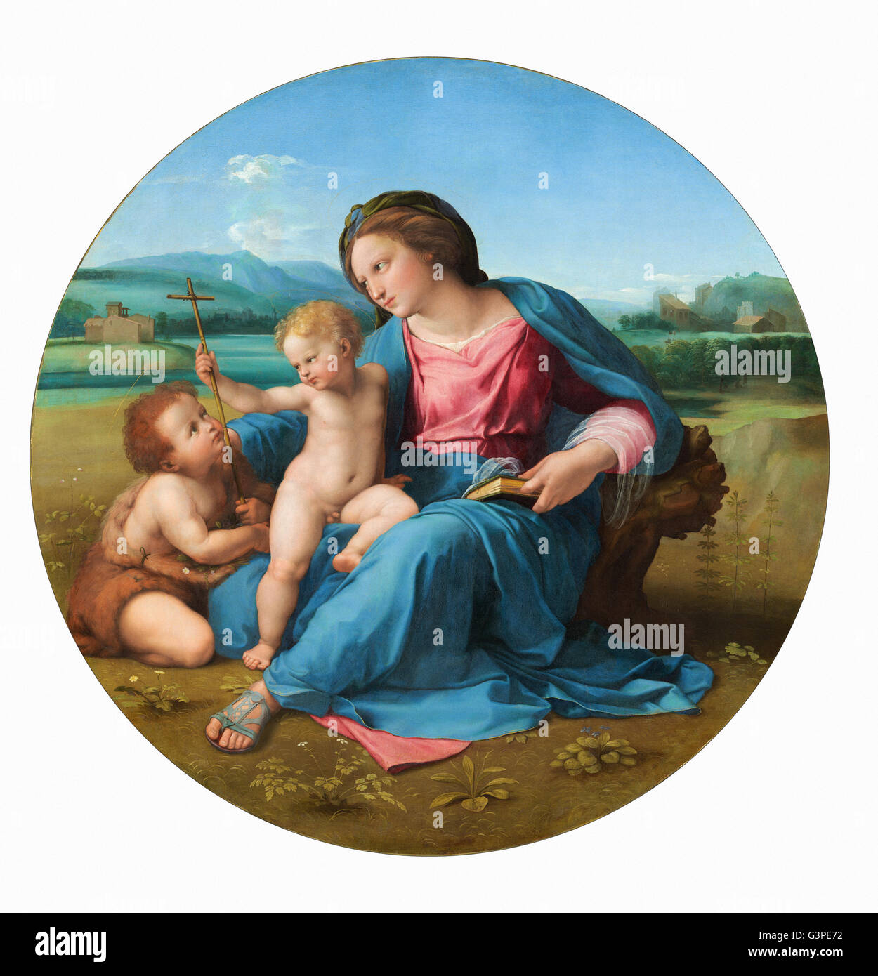 Raphael - die Alba Madonna - National Gallery of Art, Washington DC Stockfoto