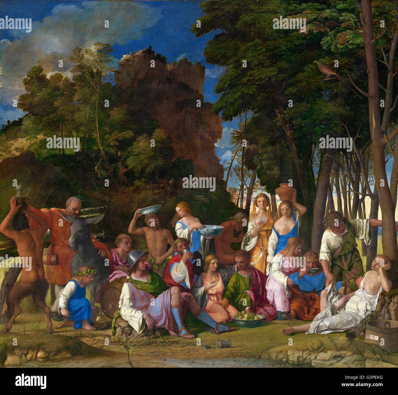 Giovanni Bellini und Tizian - das Fest der Götter - National Gallery of Art, Washington DC Stockfoto