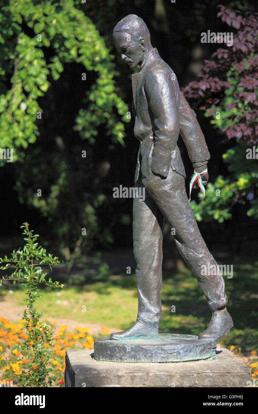 Rumänien Crisana Oradea Attila József ungarischen Dichters statue Stockfoto