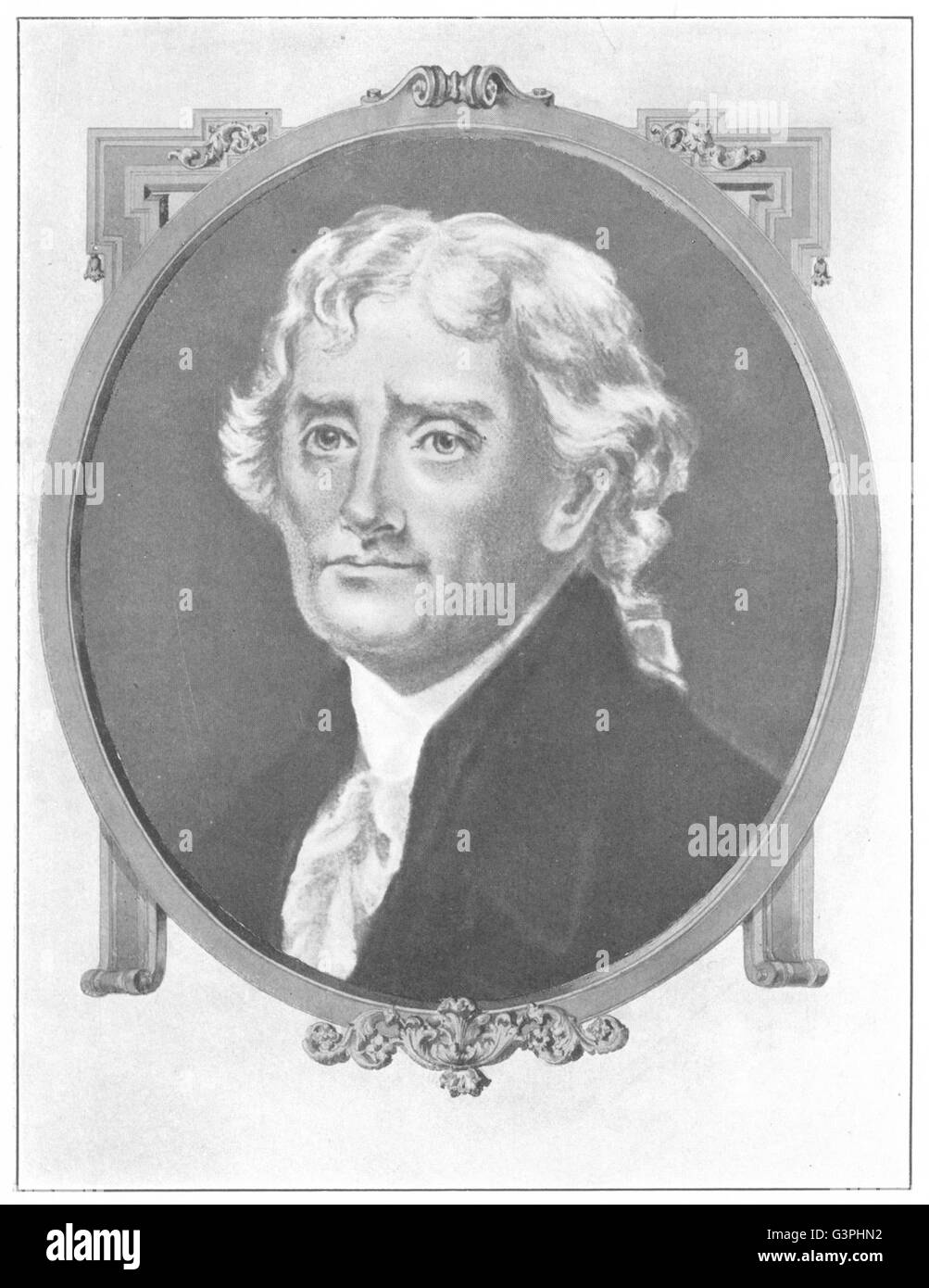 THOMAS JEFFERSON: Dritter Präsident der Vereinigten Staaten, antique print 1907 Stockfoto