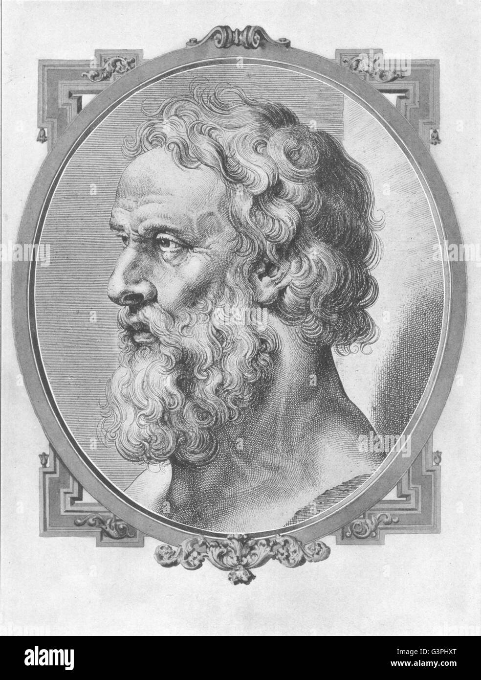 Philosophie: Platon, antique print 1907 Stockfoto