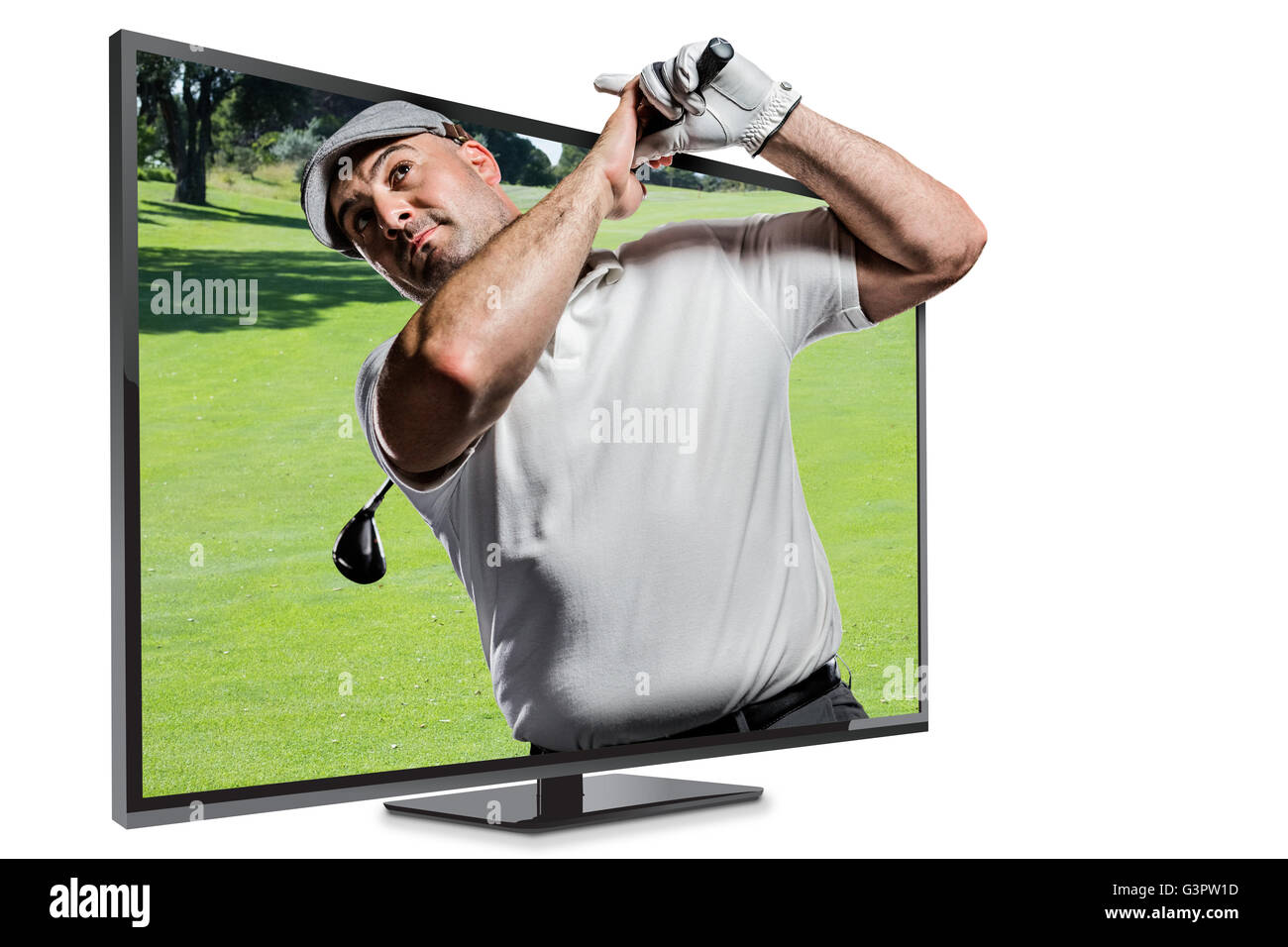 Sky tv golf Ausgeschnittene Stockfotos und -bilder