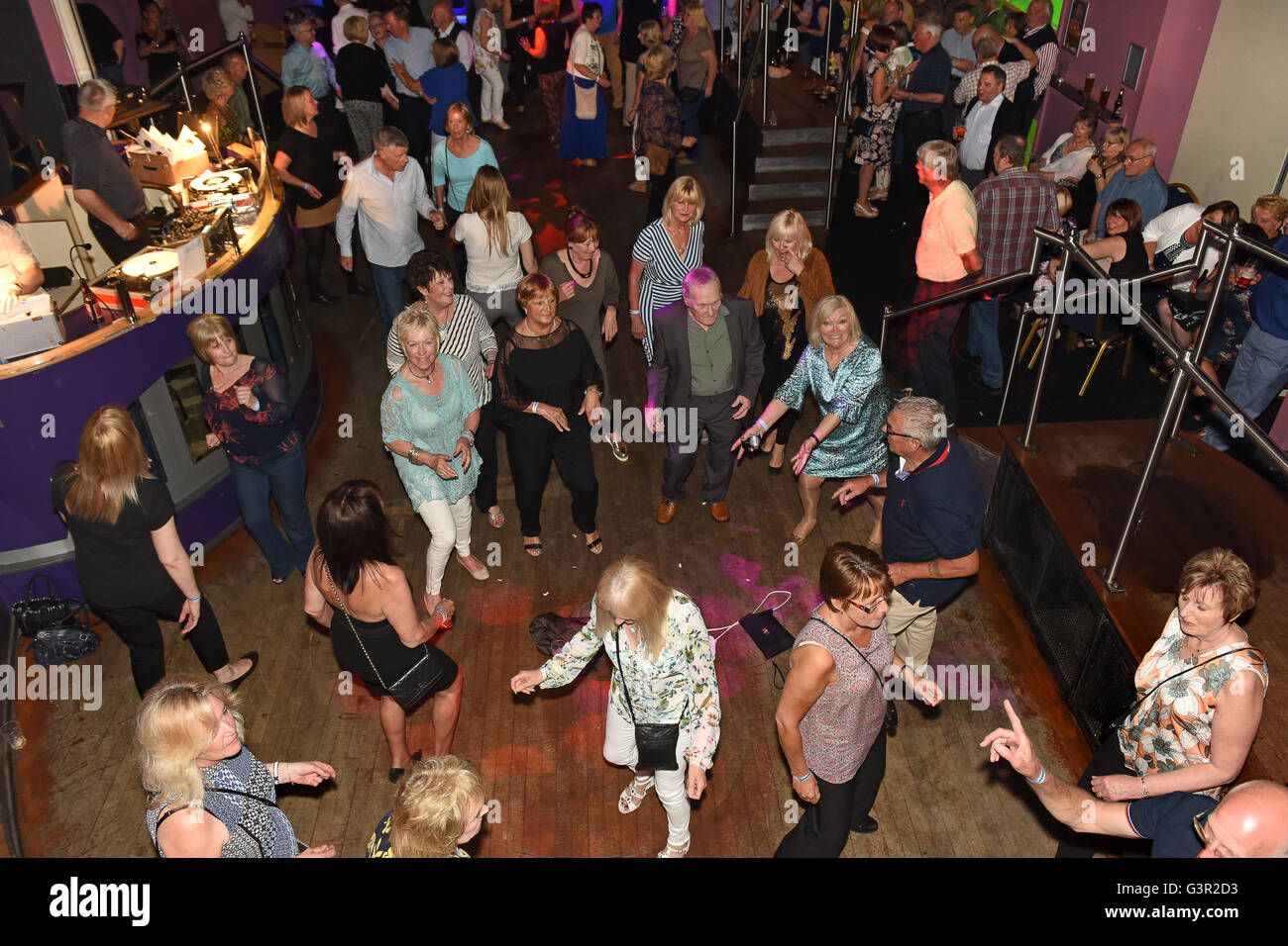 Nördlichen Seele Disco-Dance-Wiedervereinigung der 1960er Jahre Mods Terry Heath Reunion 2016 Pic von Dave Bagnall Stockfoto