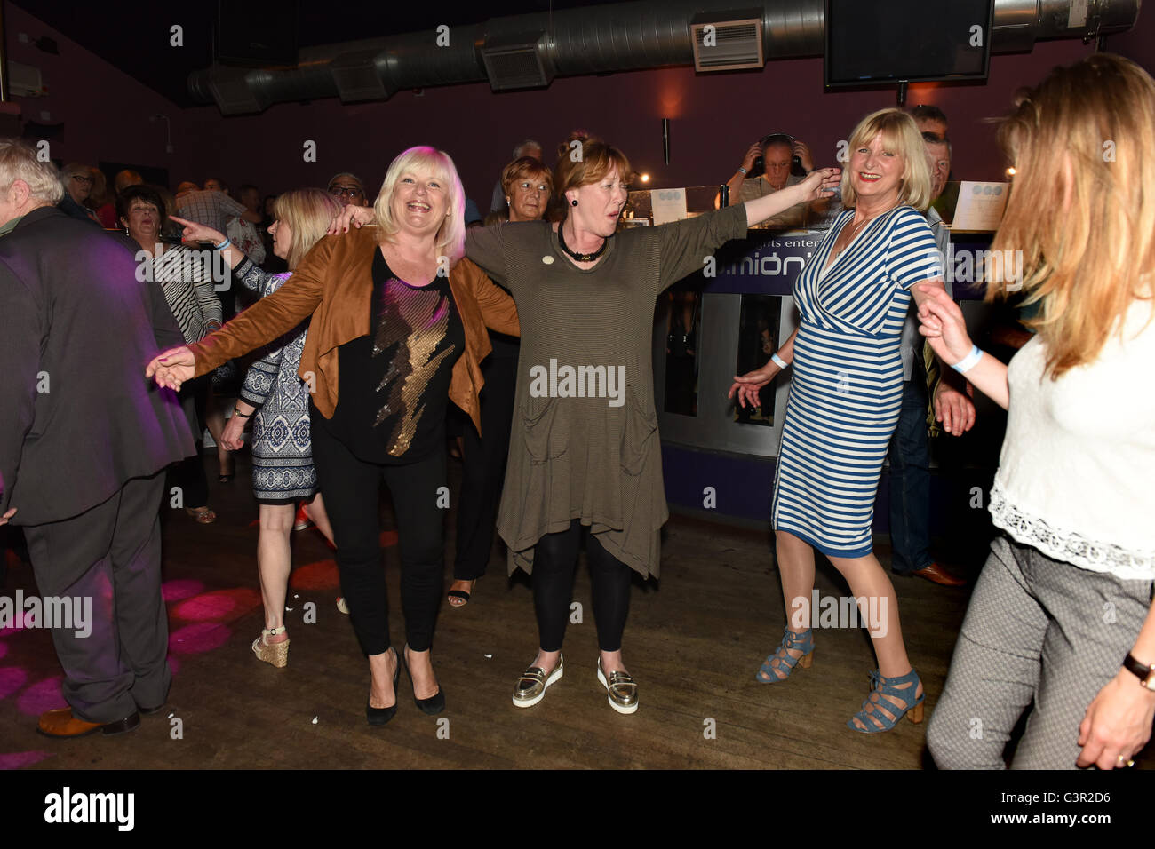 Nördlichen Seele Disco-Dance-Wiedervereinigung der 1960er Jahre Mods Terry Heath Reunion 2016 Pic von Dave Bagnall Stockfoto