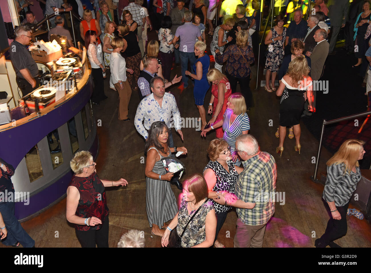 Nördlichen Seele Disco-Dance-Wiedervereinigung der 1960er Jahre Mods Terry Heath Reunion 2016 Pic von Dave Bagnall Stockfoto