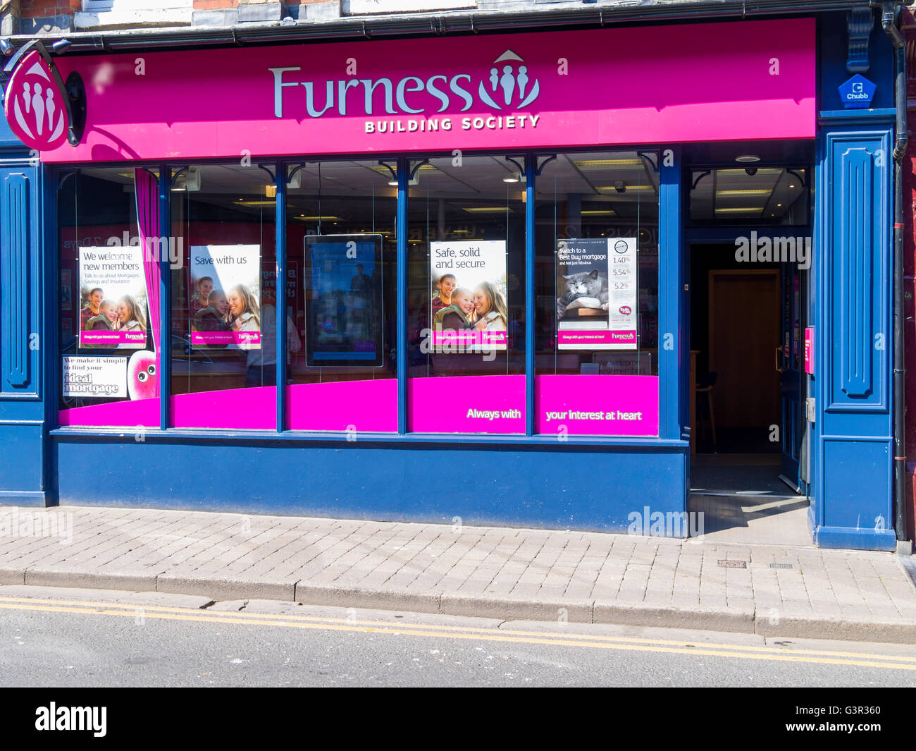 Ein Zweig von Furness Bausparkasse in Ulverston Cumbria UK Stockfoto