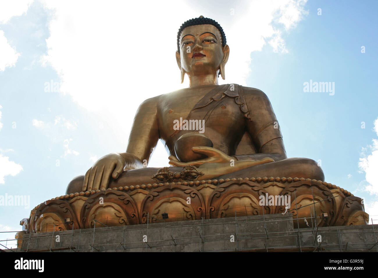 Große Statue von Buddha (Buddha-Dordenma) in Thimphu (Bhutan). Stockfoto