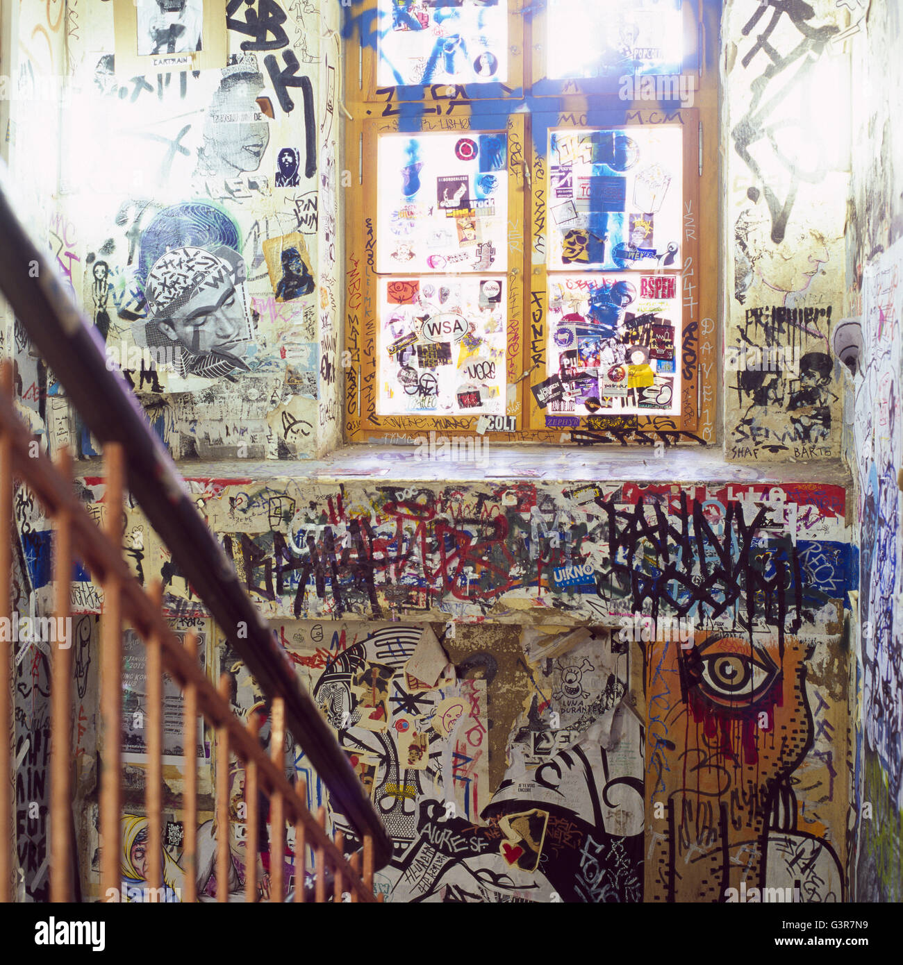 Deutschland, Berlin, Graffiti-tags Stockfoto
