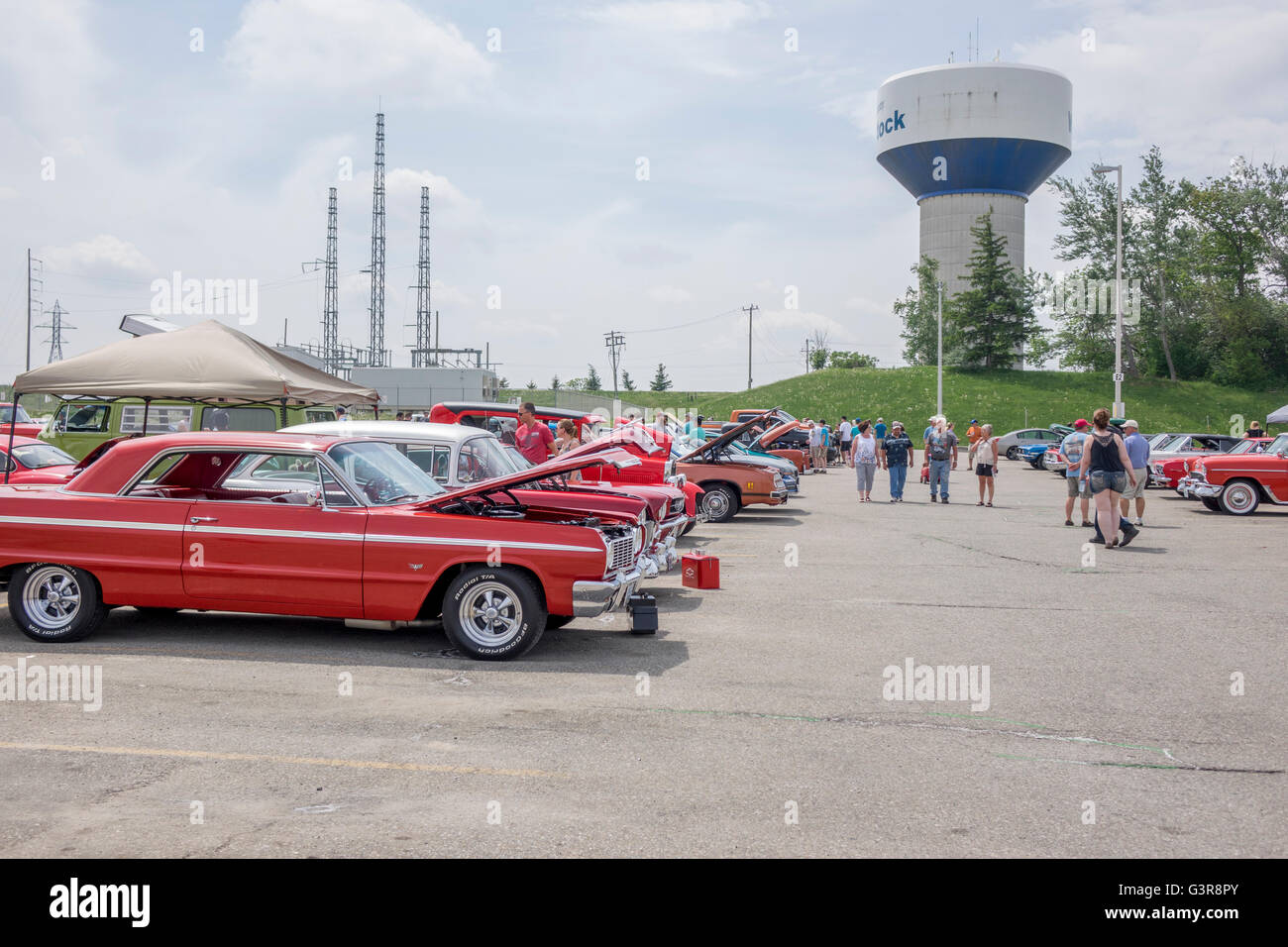 WOODSTOCK, ONTARIO, Kanada - 29. Mai 2016: Die zweite jährliche Autoshow bei der Toyota Werk In Woodstock Stockfoto