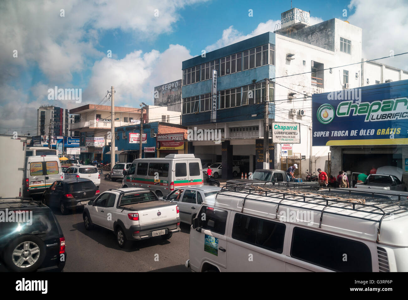 Hohen Verkehrsaufkommens Itaberaba, Bahia, Brasilien Stockfoto