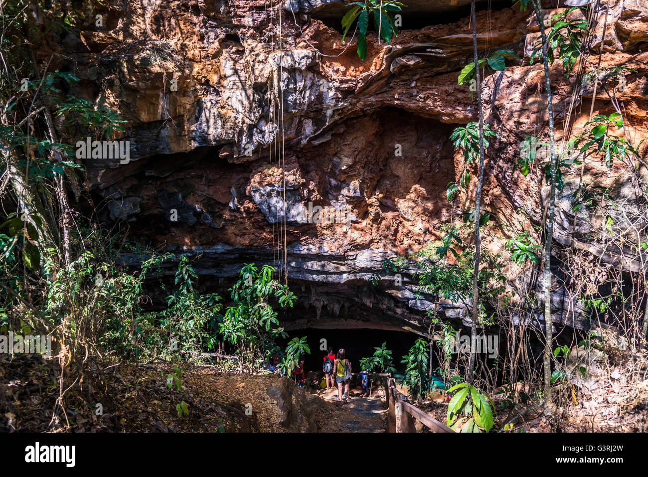 Gruta Azul, Blaue Grotte, Chapada Diamantina, Bahia, Brasilien Stockfoto