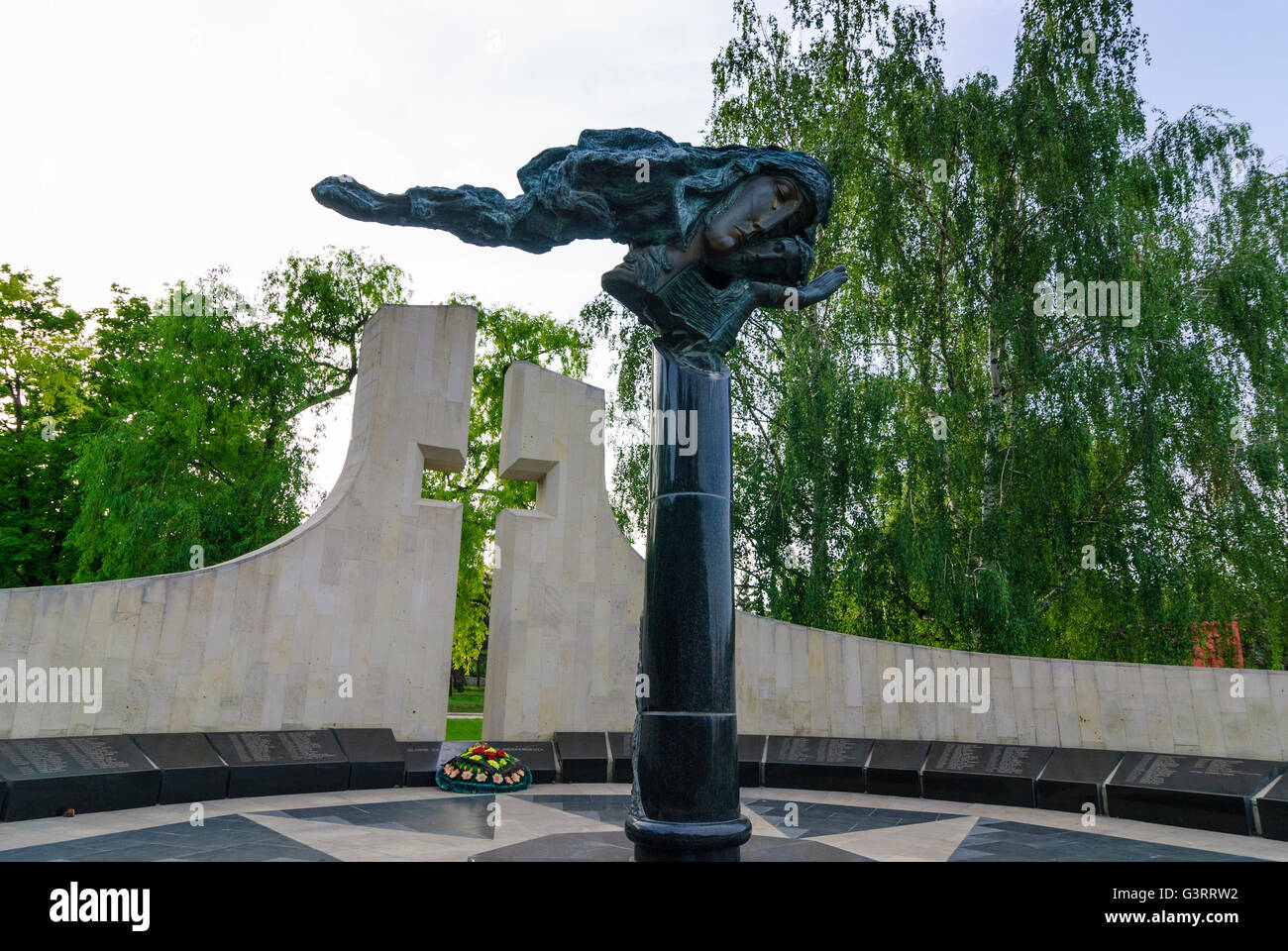 Denkmal für die Opfer von der moldauischen Unabhängigkeit kämpfen Anfang 90er Jahre, Moldawien, Chisinau (Kischinjow) Stockfoto