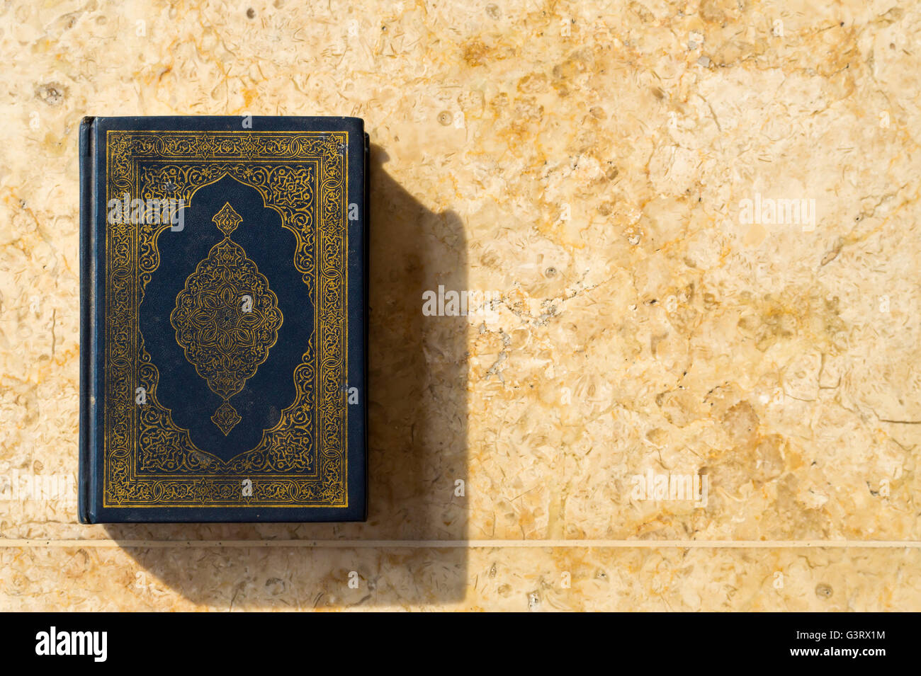 Heiligen Quran innen Arabisch Text Stockfoto