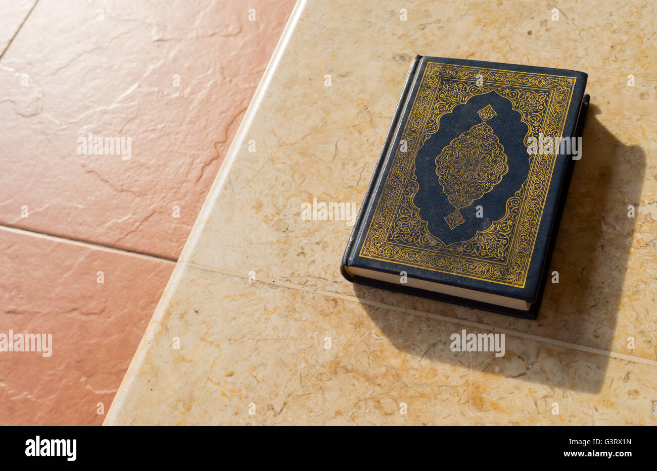 Heiligen Quran innen Arabisch Text Stockfoto
