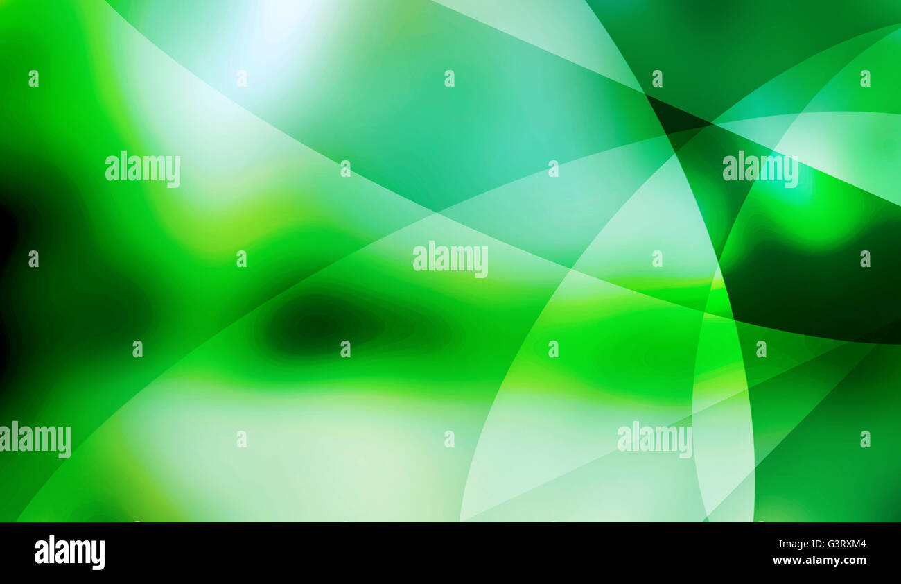Grüne Kurve abstrakten Hintergrund, digitale Grafik Ressourcen Stockfoto