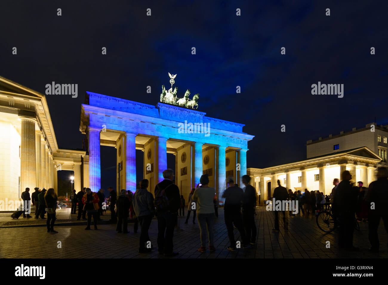 "Festival of Lights": Brandenburger Tor in Farben, Deutschland, Berlin, Berlin Stockfoto