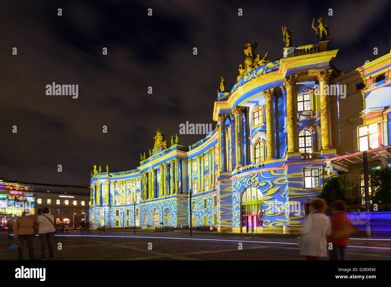 "Festival of Lights": Bibliothek, Altdeutschland, Berlin, Berlin Stockfoto