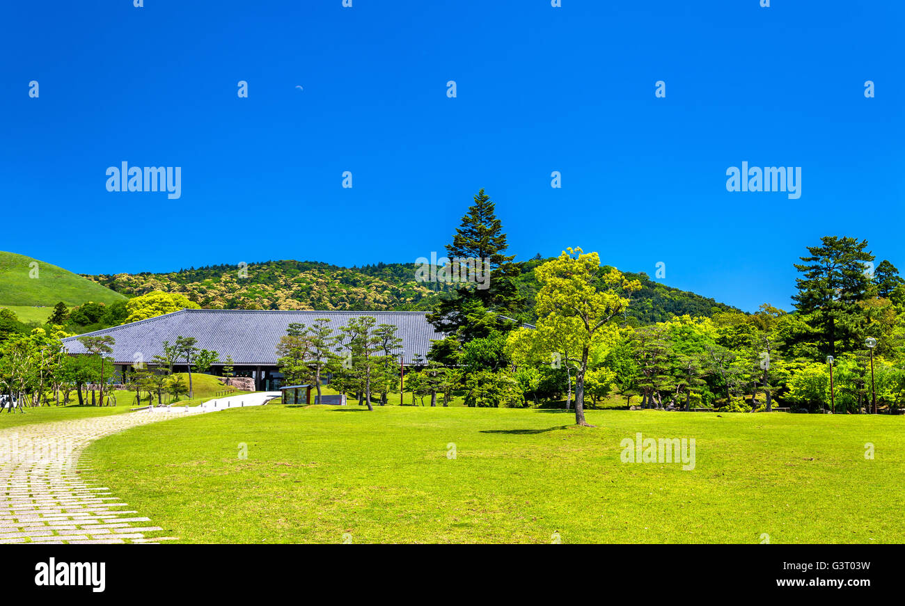 Gelände des Nara-Park in Kansai-Region - Japan Stockfoto