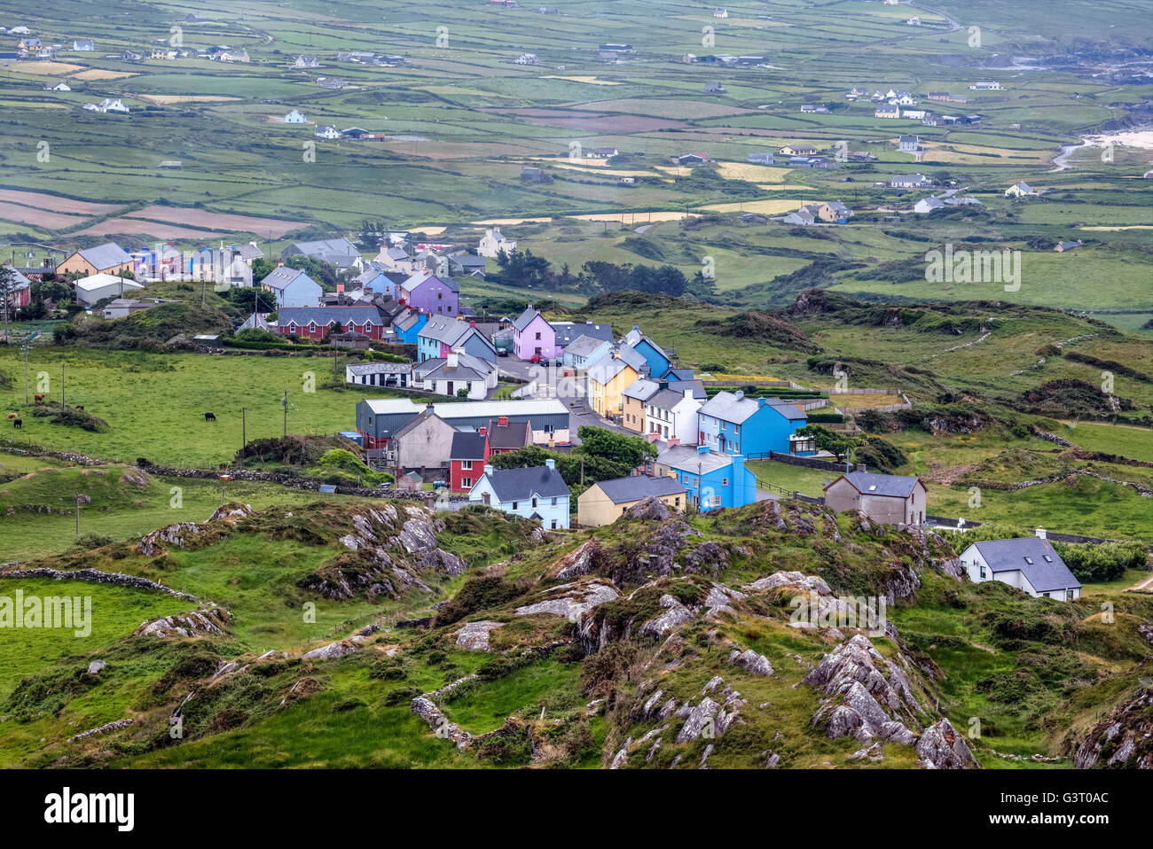 Allihies, Ballydonegan Bay, Beara Halbinsel, County Cork, Irland Stockfoto