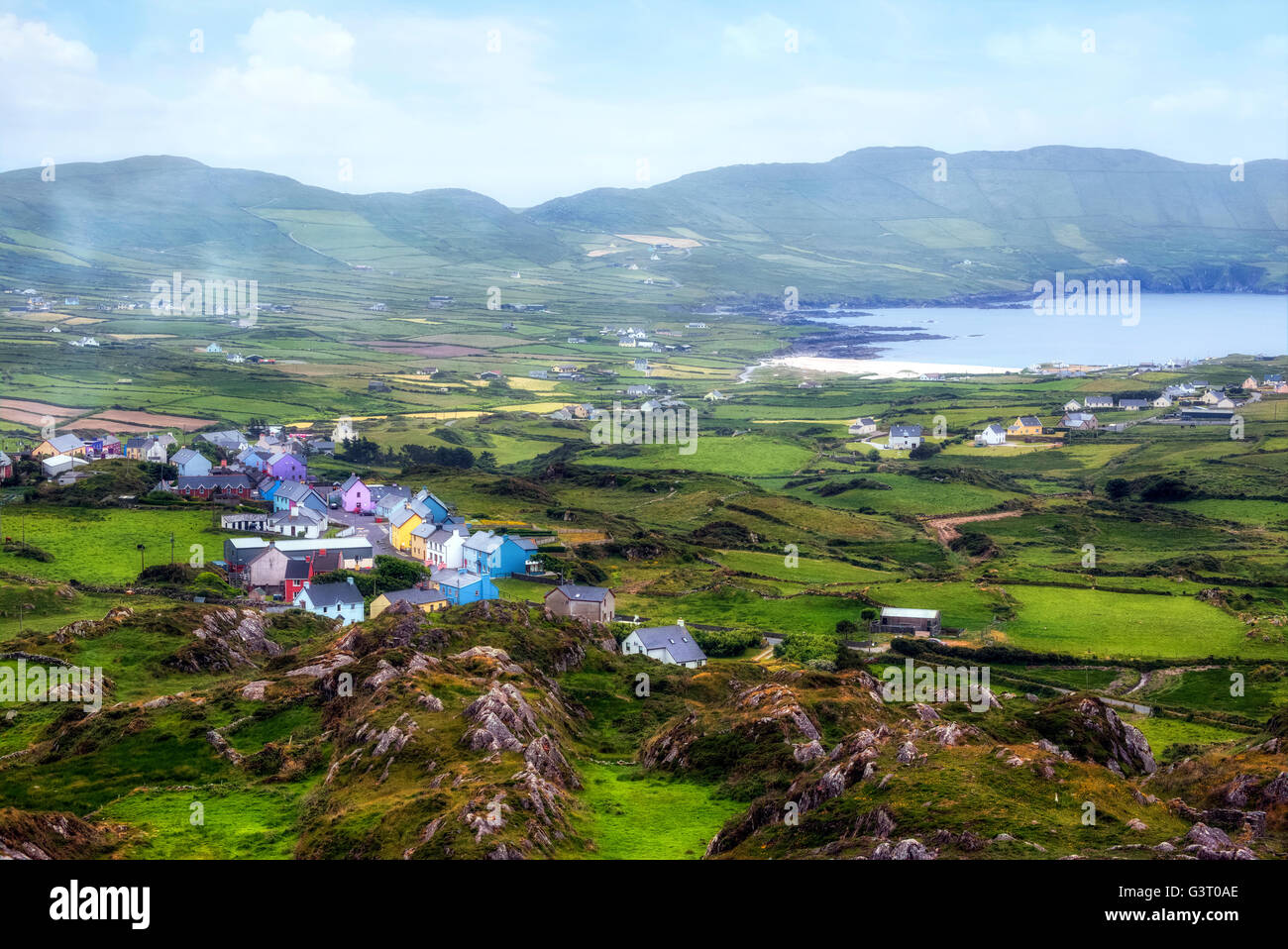 Allihies, Ballydonegan Bay, Beara Halbinsel, County Cork, Irland Stockfoto