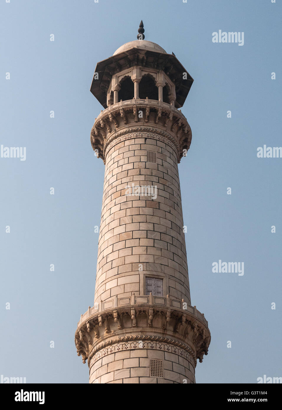 Detail der Taj Mahal in Indien Stockfoto