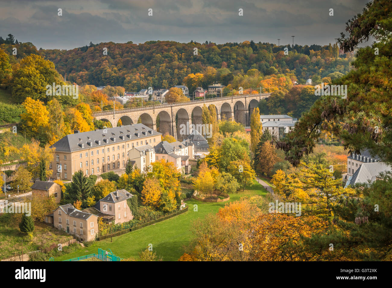 Alte Brücke in Luxemburg-Stadt Stockfoto