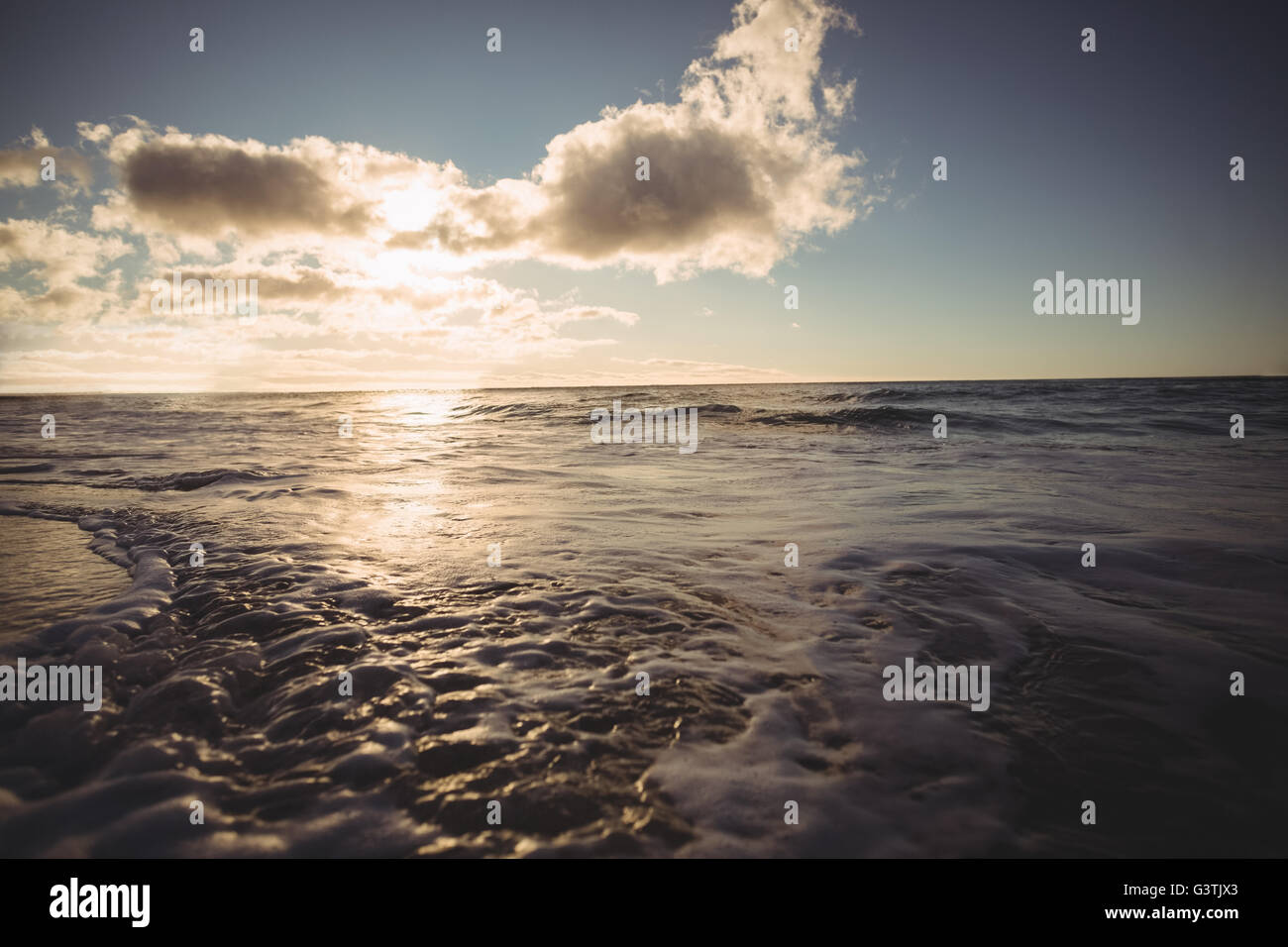 Blick auf Meer Stockfoto