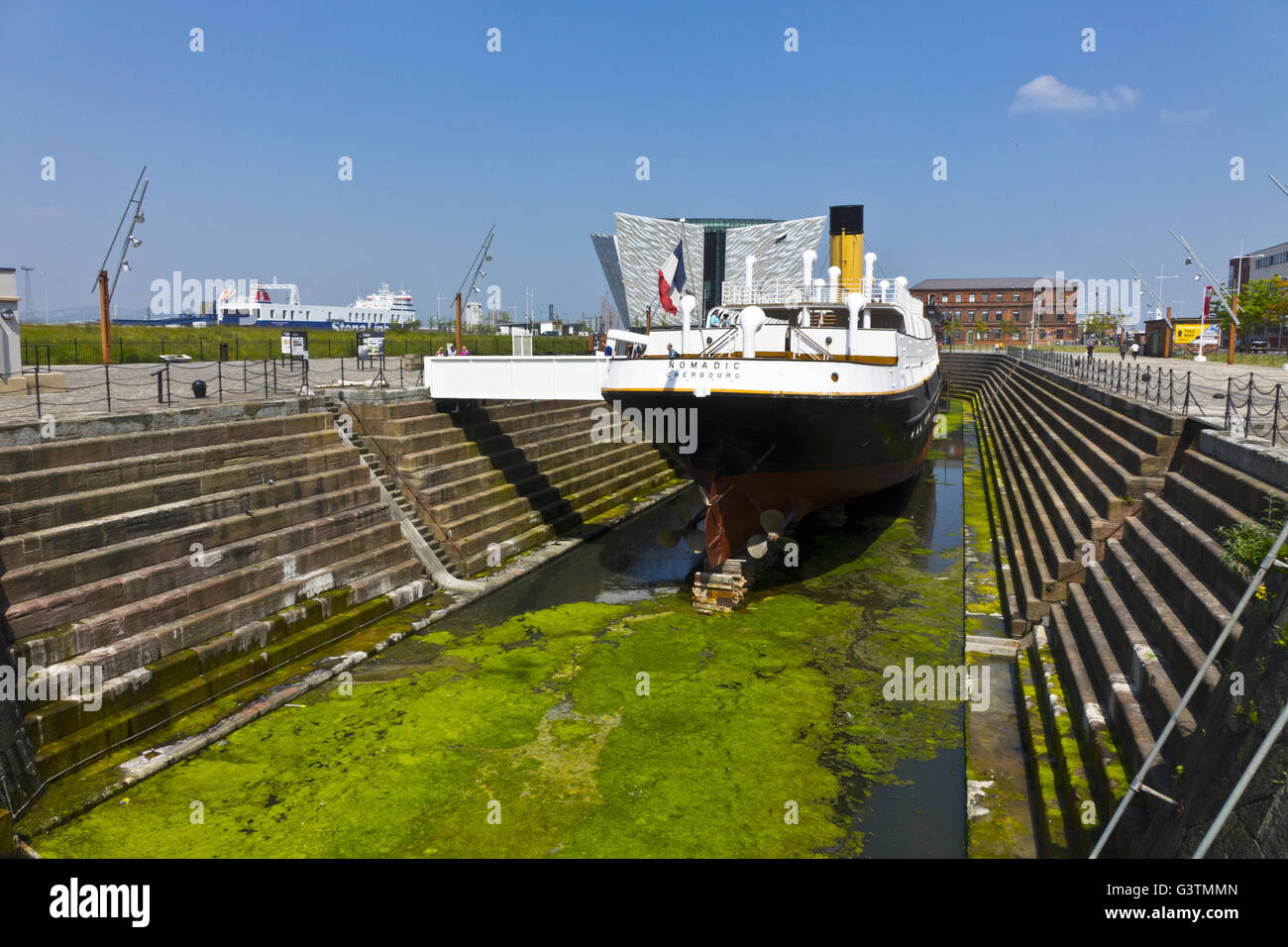 SS Nomadic Dry dock Stockfoto