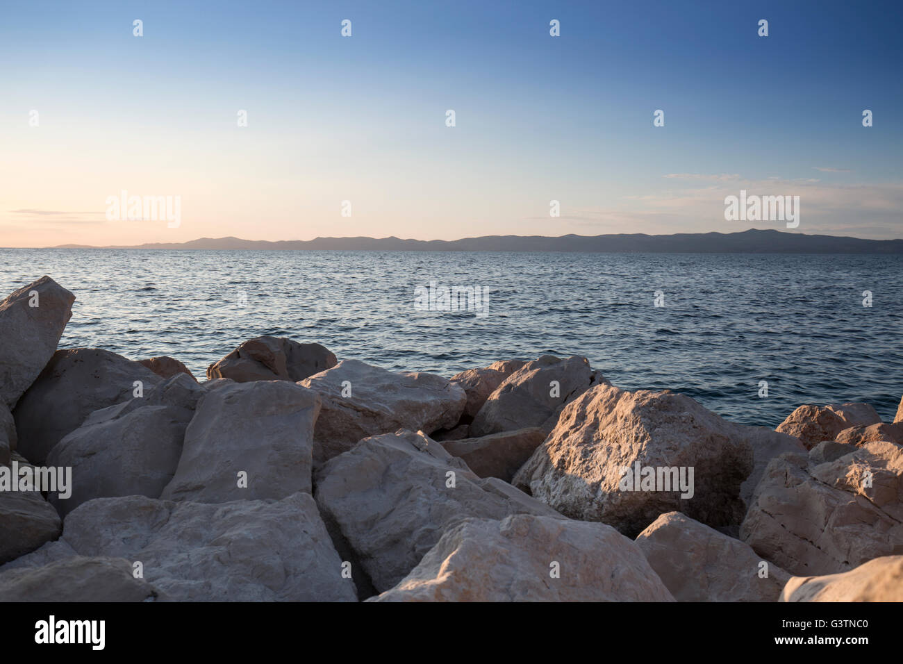 Einen Blick auf Korcula Insel Lastovo Insel in Kroatien Stockfoto