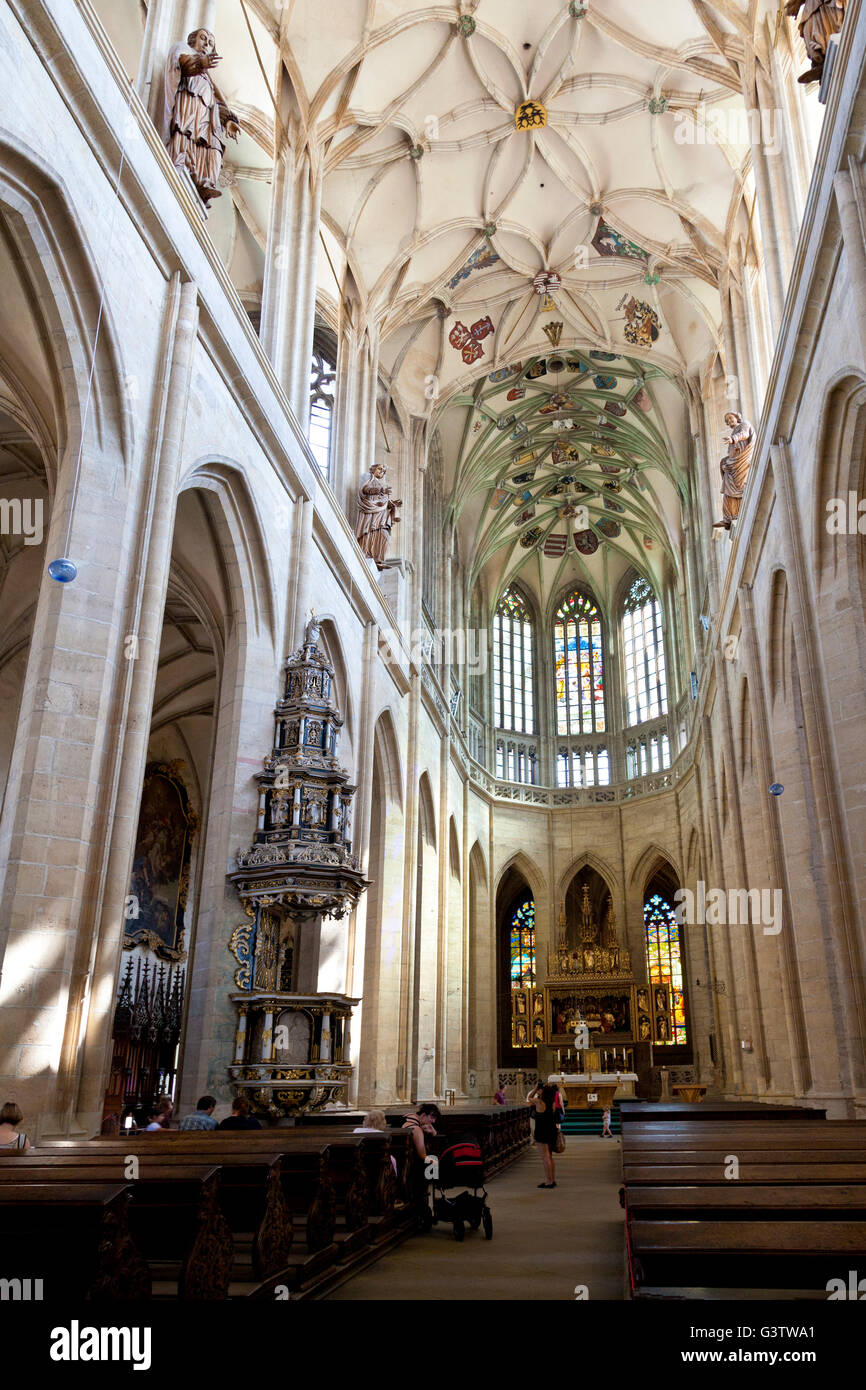 In St. ist Barbara Kirche in Kutna Hora, Tschechien. Stockfoto