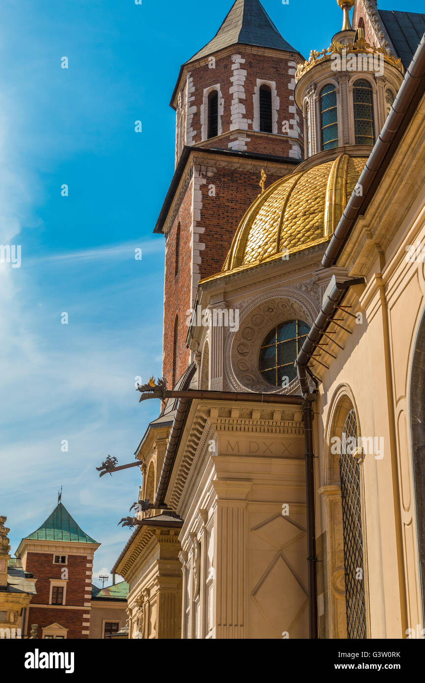Schloss Wawel in Krakau Polen Stockfoto