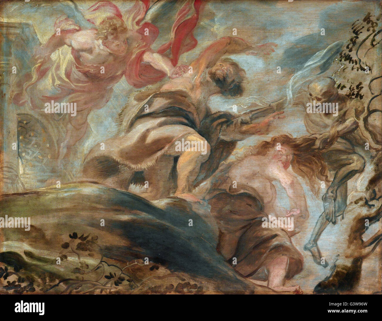 Rubens - Vertreibung aus dem Garten Eden Stockfoto