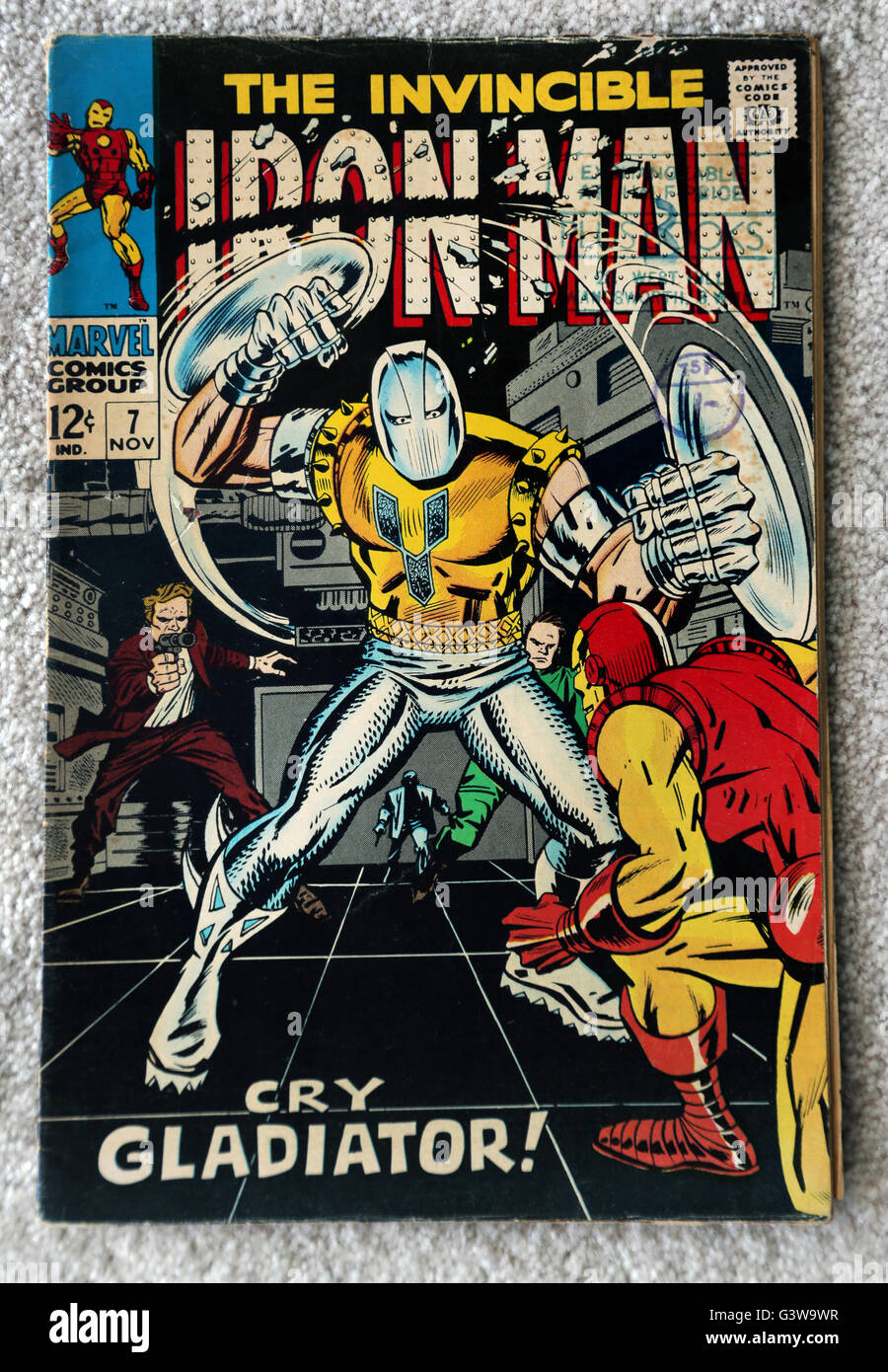 Der Unbesiegbare Iron Man Vintage Marvel Comic Stockfotografie Alamy