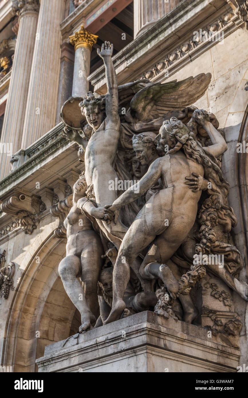Statue in Paris Opera Stockfoto