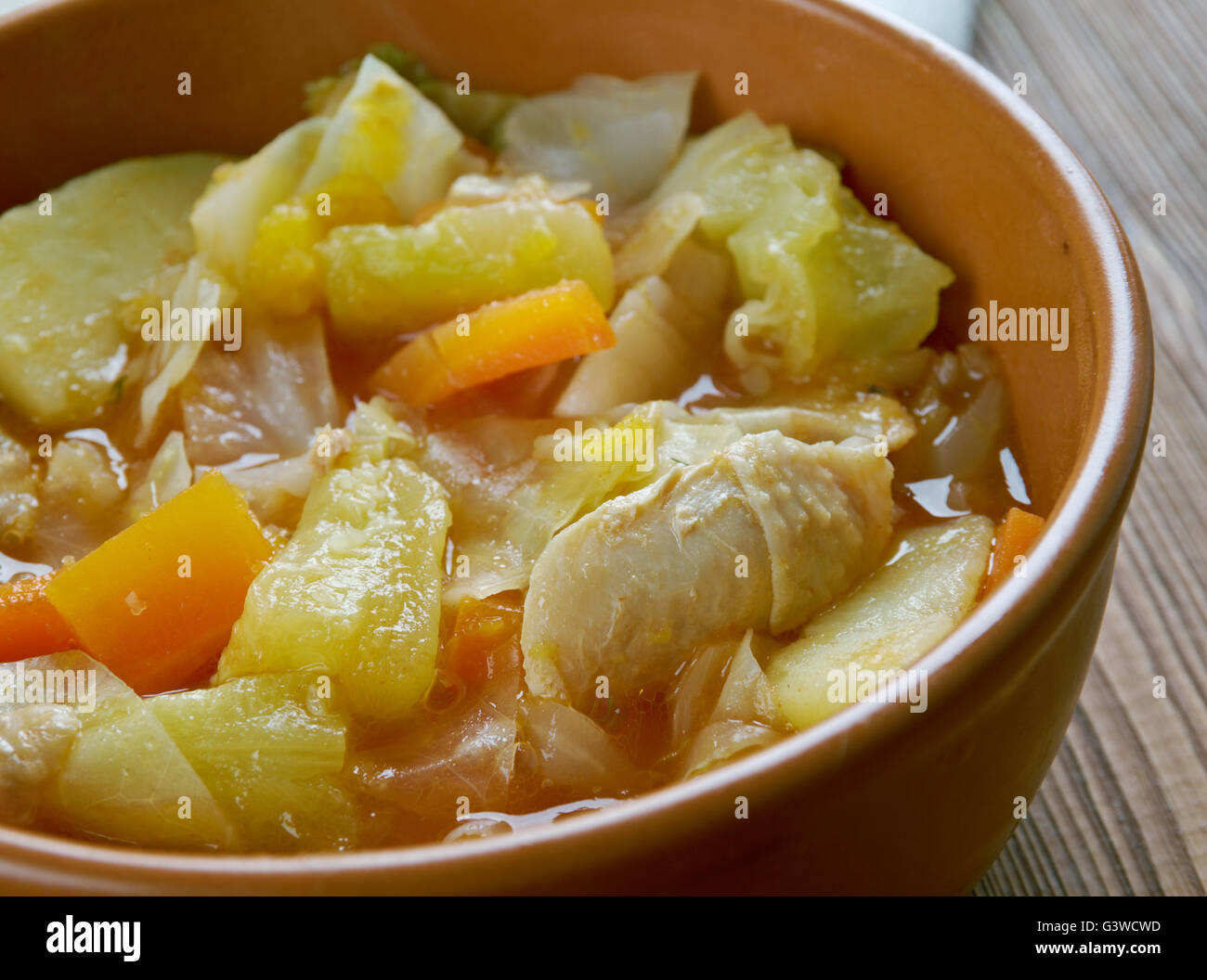 Southern Illinois Chowder dicker Eintopf oder Suppe. Küche des mittleren Westens Vereinigte Staaten. Stockfoto