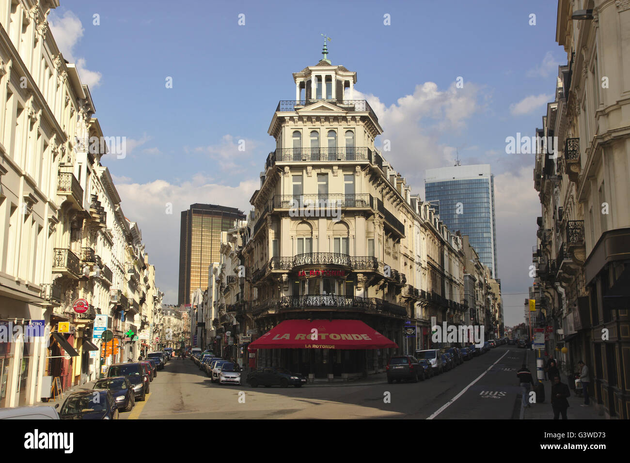 Rue de nannte, Rue De La Croix de Fer. Brüssel, Belgien Stockfoto