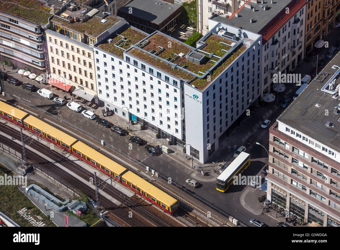 Hotel Motel eine am Hackeschen Markt, Berlin, Deutschland, Stockfoto