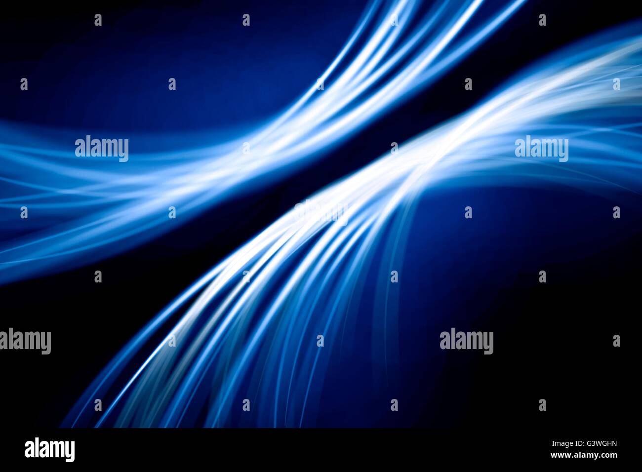 Informationsstrom aus abstrakten blaue Linien hergestellt. Stockfoto