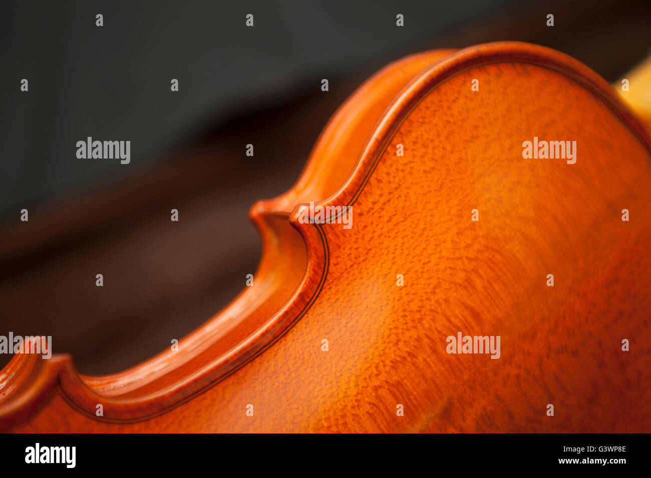 Geigenkurve - Musikinstrument - Streichinstrumente Stockfoto