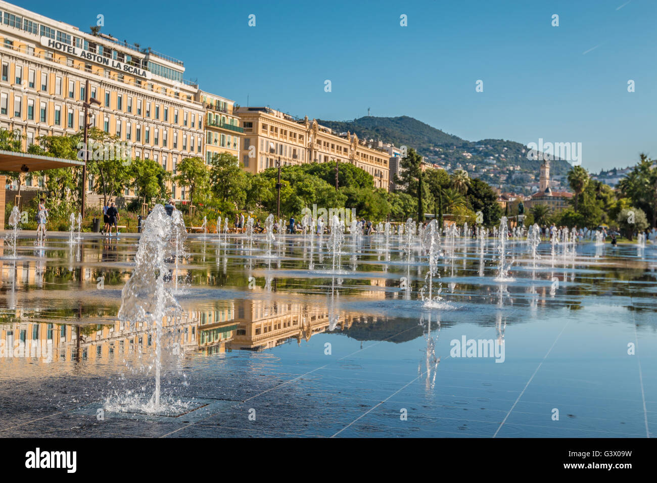 Park in Nizza Frankreich Stockfoto