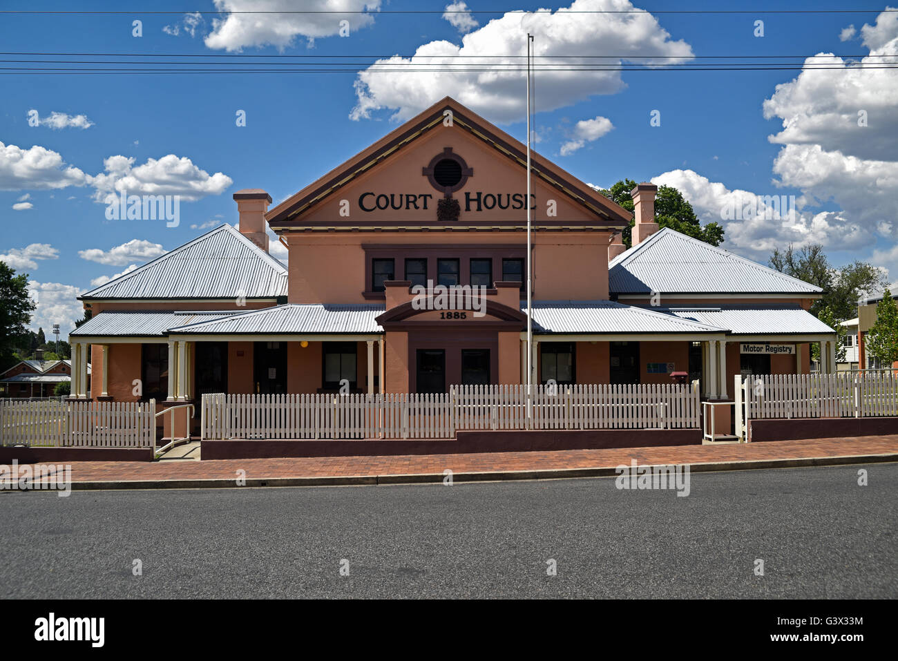 die historischen Tenterfield Gericht Haus Vorderansicht Stockfoto